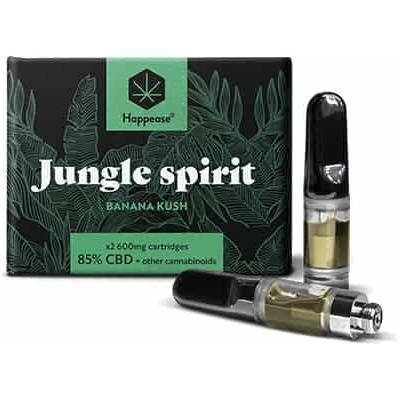 Happease Jungle Spirit Vape cartridge 85% CBD fullspectrum 2ks x 600mg