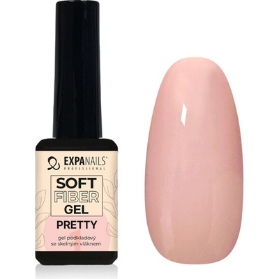 Expa nails Uv Led gel podkladová báze se skelnými vlákny Soft Fiber pretty 11 ml