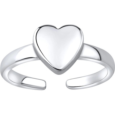 SILVEGO Stříbrný prsten na nohu srdce JJJTR1597