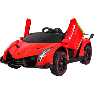 RKToys Elektrické autíčko Lamborghini Veneno 4x4 bílá červená