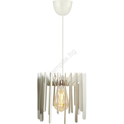 ASIR GROUP Пендел 1xE27/60W/230V бял Ø 23 см (AS0398)