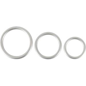 You2Toys Metallic Silicone Cock Ring Set - sexyelephant