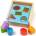 Bigjigs Toys - Дървен сортер с цветни геометрични фигурки (BB093)