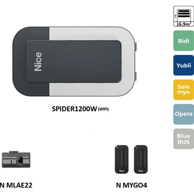 SPIDER1200BLWKLT motor s WiFi a ovladači, BEZ dráhy