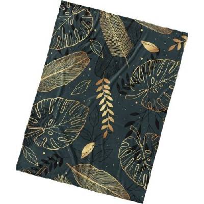 TipTrade Mikroplyšová deka Zlaté Listy 150x200