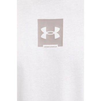 Under Armour Памучна тениска Under Armour HW OS BOX в бяло с принт 1386803 (1386803)