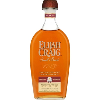 Elijah Craig Small Batch Ryder Cup Edition 47% 0,7 l (čistá fľaša)