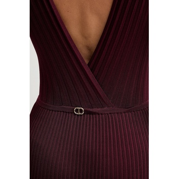 TWINSET Рокля Twinset в бордо дълга разкроена 252TP3160 (252TP3160)