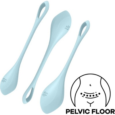 Satisfyer Yoni POWER 2 TRAINING Sada vaginálnych činiek modrá