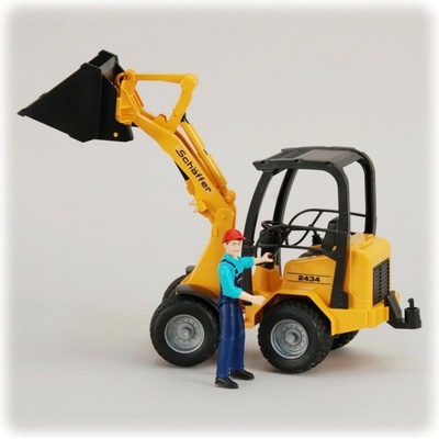 Bruder 9038 Nakladač Schäffer s figurkou