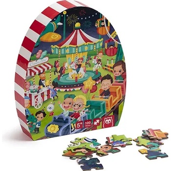 Image 1 of Eurekakids Детски пъзел Eurekakids - Увеселителен парк, 100 части (EU68217012)