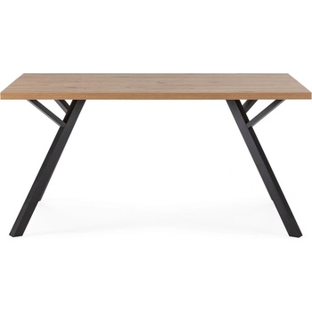 Marckeric Трапезна маса с дъбова дървена плоскост в естествен цвят 90x160 cm Marion - Marckeric (17633)