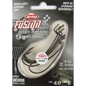 Berkley Fusion19 Offset Worm Hooks veľ.2 7ks