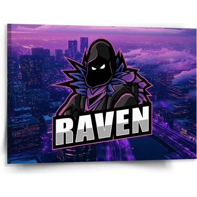 Sablio Obraz FORTNITE RAVEN Steampunk mesto - 150x110 cm
