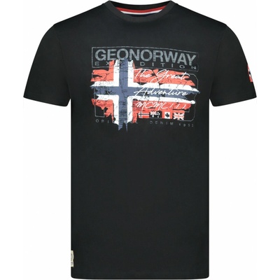 Geographical Norway tričko pánské JRUSTY MEN černá