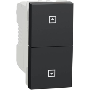 Schneider Electric SE Бутон за щори 1 мод. цвят Антрацит Unica - NU310754SC (NU310754SC)
