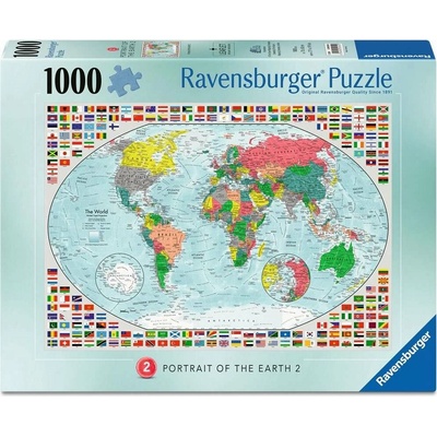 Ravensburger Barevná mapa světa 1000 dielov