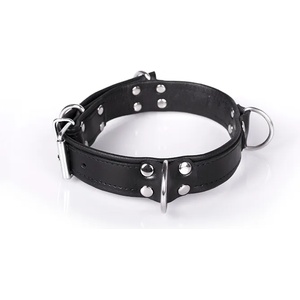 Kiotos Leather Deluxe Bondage Collar Black