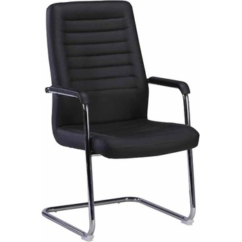 RFG Посетителски стол RFG Sit M (B-79/BLACK/1PC), до 120кг, еко кожа, черен (B-79/BLACK/1PC)