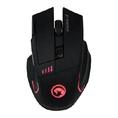 Marvo Myš M720W, 4800DPI, 2.4 [GHz], optika, 8tl., 1 koliesko, bezdrôtová, čierna, , Nano pr