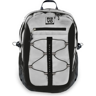 Mitama Ученическа раница MITAMA REVO Husky Grey, унисекс, 3 отделения, светлосива