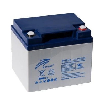 Ritar power Оловна Гелова Батерия (EV12-45) AGM 12V / 45Ah -198 / 166 /169 mm RITAR (RITAR-EV12-45)