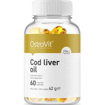 OstroVit Cod Liver Oil, 500 mg, 60 капсули, OstroVit