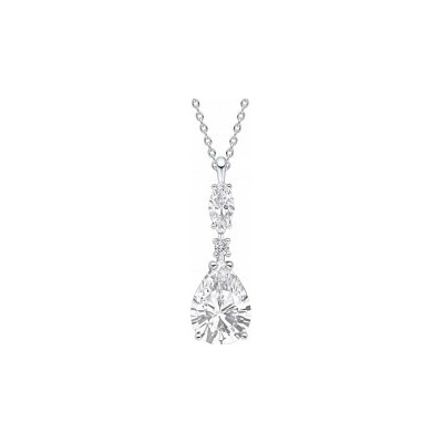 Diamonfire Strieborný prívesok s retiazkou P5520