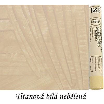 R&F pigmentové tyčinky na enkaustiku černo-bílé titanová bílá nebělená
