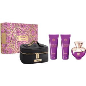 Versace Dylan Purple Подаръчен комплект, Парфюмна вода 100ml + Душ гел 100ml + Мляко за тяло 100ml + чанта, Жени