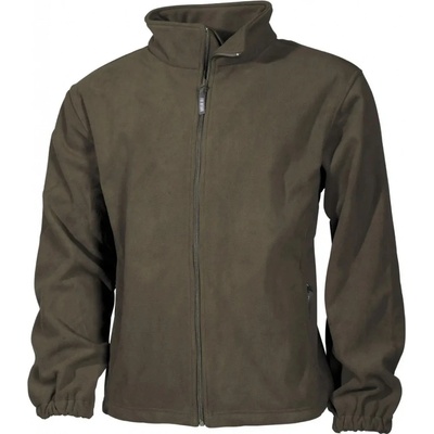 Bunda MFH tactical flísová s kapucňou oliva