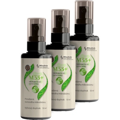 Mikroveda M33+ Probiotikum ústny sprej 3 x 50 ml