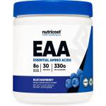 Nutricost Мускулна сила и възстановяване - EAA Есенциални аминокиселини, 330 g прах, с аромат на синя малина, 30 дози (67360 (462101) NC)