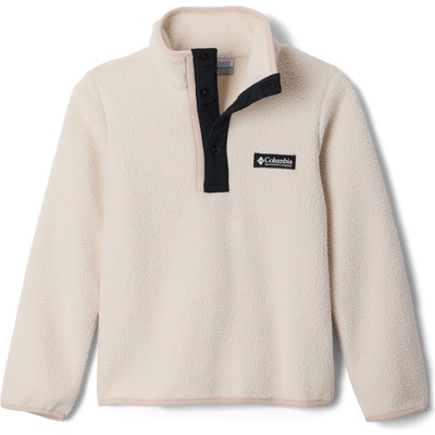 Columbia Детски поларен пуловер Columbia Kid's Helvetia II Half Snap Fleece Fleece jumper - Chalk / Black - размер XL (704-4211-0311)