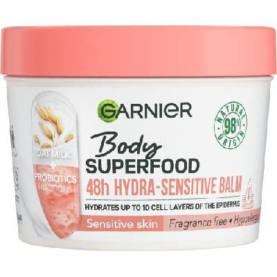 Body Superfood 48h Hydra-Sensitive Balm Oat Milk + Prebiotics хидратиращ балсам за тяло с овесено мляко 380 ml за жени