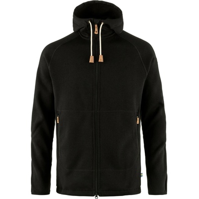Fjällräven Мъжко поларено яке Fjällräven Övik Fleece Hoodie Fleece jacket - Black (005-0956-0814)