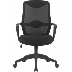 RFG Работен стол RFG Sven W, до 120кг, дамаска/меш, Tilt механизъм, заключване в позиция, лумбална опора, черен