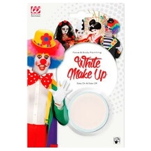 Biely make-up v miske