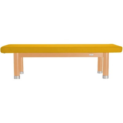 Clap Tzu Luxusní thajské masážní lehátko AMBRA Thai Barva čalounění: PU žlutá (sun) Doplňky: bez doplňků Barva konstrukce: olejovaný buk 202 x 115 cm 60 kg 13 barev