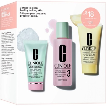 Clinique 3 Steps Skin Care Kit Skin Type 3 подаръчен комплект за смесена и мазна кожа