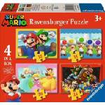 Ravensburger Детски пъзел Ravensburger 4 в 1 - Супер Марио (12004107) - baby