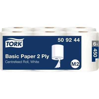 Tork Basic M2 dvojvrstvové biele 6 x 148,5 m