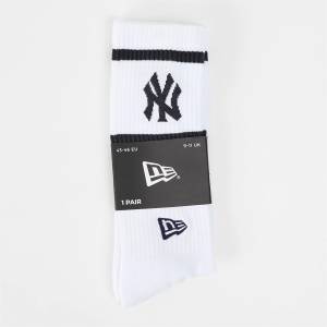 NEW ERA Дамски чорапи NEW ERA Womens Premium Crew Socks - White