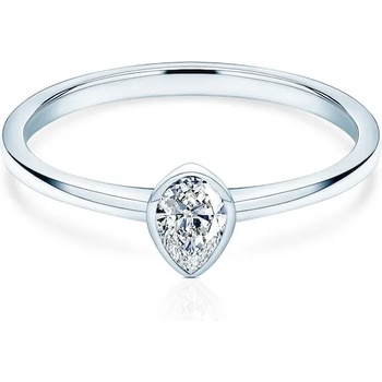 Image 1 of SAVICKI Годежен пръстен Pure: бяло злато, диамант с шлифовка