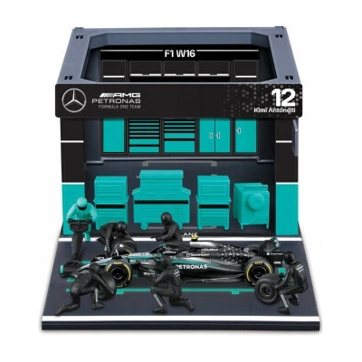 Bburago Bburago - Formula Racing F1 Pit Pass set - Mercedes-AMG Petronas W16 (2025) 12 Kimi Antonelli 1:43