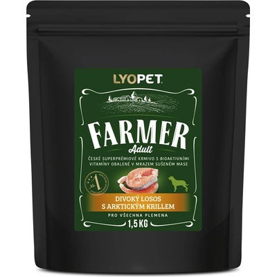 Lyopet Farmer Adult Divoký losos s arktickým krillom 1,5 kg