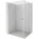 Mexen Lunar-B лява отваряема душ кабина 85 x 80 см, прозрачна, златна (832-085-080-50-00-L)
