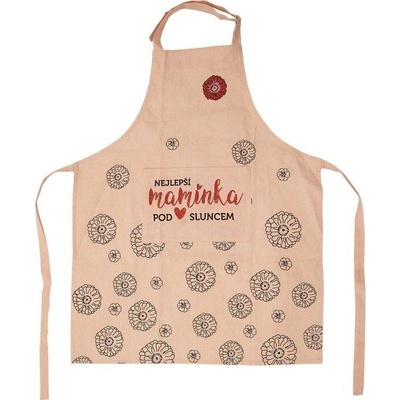 Orion Bavlněná zástěra růžová Nejlepší maminka pod sluncem