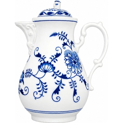 Cibulák s víčkem originální cibulákový porcelán Dubí cibulový vzor 1,55l