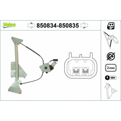Mechanizmus zdvíhania okna VALEO 850834
